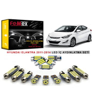Hyundai Elantra 2011-2014 LED İç Aydınlatma Ampul Seti FEMEX Parlak Beyaz