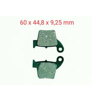 ARKA FREN DİSK BALATASI FA346 HONDA CRF 250 R(08-09) CRF 250 F(04-08) CRF 450 R(04-08)