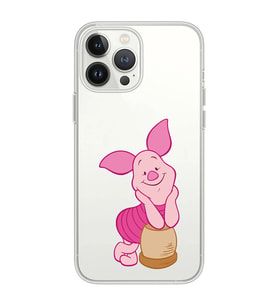 Iphone 12 Pro Uyumlu Piglet Tasarımlı Şeffaf Telefon Kılıfı