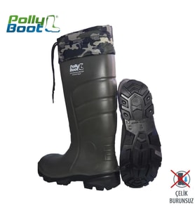 Mey İthalat® Pollyboot Vega 43 Numara Boğazlı Poliüratan Çizme