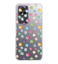 PrintiFy Xiaomi Poco F4 ile Uyumlu 1mm Slim Fit Water Color 6 Baskılı Şeffaf  Kılıf