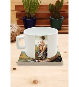 Kediler ve Sanat/Ship of Fools Set 4 - Çay/Kahve Fincanı Kupa-Taş Bardak Altlığı 1