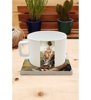 Kediler ve Sanat/Ship of Fools Set 4 - Çay/Kahve Fincanı Kupa-Taş Bardak Altlığı 1