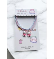 Best Friends Hello Kitty Kolye - 2'li Çift Kolye Seti - Arkadaşlık Kolyesi