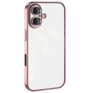iPhone 16 Plus Kılıf Razer Lensli Silikon - Pembe