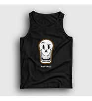 Presmono Unisex Siyah Face Papyrus Undertale Atlet 31956tt