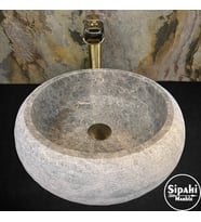 Tundra Gri Bombeli Lavabo