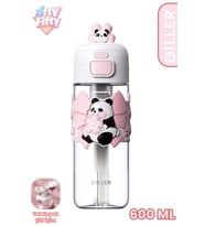 DILLER 600 ML Pipetli & Rahat İçim Çift Kullanım Tritan Su matarası Suluk -FFD600RENK3