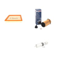 Bosch Filtre Bakım Seti Mini Cooper F55 F56 1.5 D 116 Beygir 2014-2015 Dizel Hava + Yağ f. + Yakıt Filtre Mahle