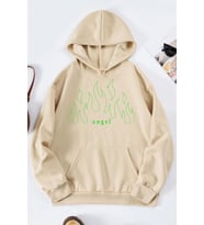 Unisex Green Angel Fire Sweatshirt (Bej)