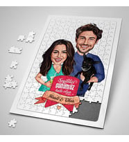 Sevgiliye Hediye 240 Parça Karikatürlü Harika Sevgililer Puzzle
