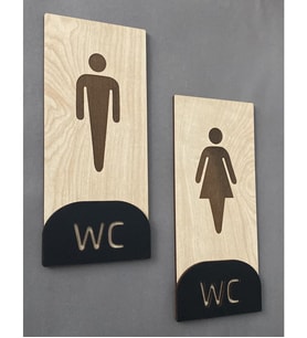 Meşe Serisi Natural Dikey WC Yönlendirme Seti