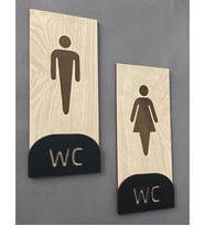 Meşe Serisi Natural Dikey WC Yönlendirme Seti