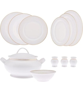 Emsan Yemek Takımı 60 Parça New Bone Yeni Marly Gold