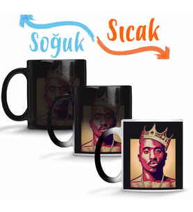 King Pac Preta Sihirli Kupa Bardak Porselen