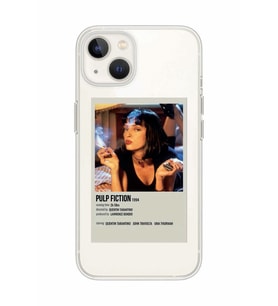 Iphone 14 Uyumlu Pulp Fiction Minimalist Poster Desenli Şeffaf Telefon Kılıfı