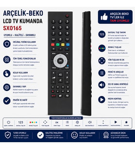 Arçelik Beko SX0165 Kumanda