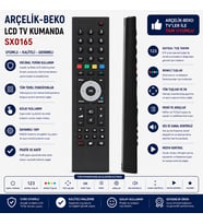 Arçelik Beko SX0165 Kumanda