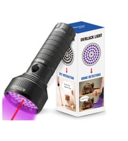 Otirilio 51 LED UV Balıkçı Feneri ve Lazer Pointer (Mor Işık)