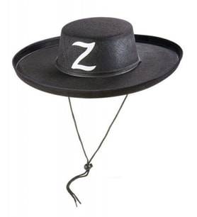 Z Logolu Çocuk Boy Bağcıklı Zorro Şapkası