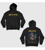 Presmono Unisex Siyah Symphony Of Destruction Megadeth Sırt Baskılı Kapüşonlu Sweatshirt 517977tt