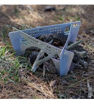 Kamp Ayısı® Çelebi™ Bushcraft Jel Yakıtlı Osmanlı Ocağı  (Gri)