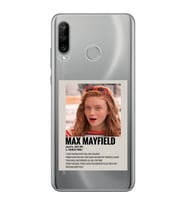 Huawei P30 Lite Uyumlu Stranger Things Max Mayfield Desenli Şeffaf Telefon Kılıfı