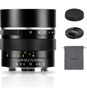 50mm F1.2 APS-C 32 ° Manuel Odaklı Sabit Lens Olympus ve Panasonic MFT M4/3 Dağı, GH/G9/GX/GF/BGH Serisi için Uyumlu Geniş Diyafram