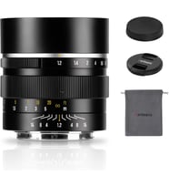 50mm F1.2 APS-C 32 ° Manuel Odaklı Sabit Lens Olympus ve Panasonic MFT M4/3 Dağı, GH/G9/GX/GF/BGH Serisi için Uyumlu Geniş Diyafram