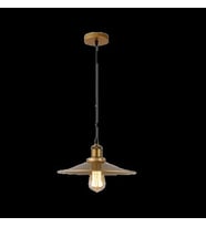 Rsylight Retro Metal Eskitme Kaplama Tekli Metal Sarkıt Avize Çap:23 cm (Burnt Olive)