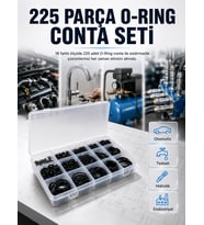 18 Ölçü O-Ring Conta Seti Otomotiv, Tesisat ve Hidrolik İçin Kauçuk Conta Kiti