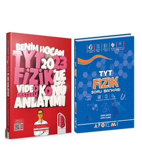 Benim Hocam 2023 TYT Fizik Video Destekli Konu ve Apotemi Soru Bankası Seti 2 Kitap
