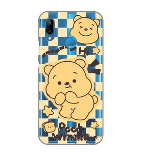 Huawei P20 Lite Uyumlu Winnie The Pooh Desenli Şeffaf Telefon Kılıfı