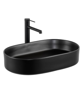 E-W1202MS Tezgah Üstü Lavabo Mat Siyah