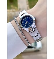 Casio CSISTE106 Kadranı Lacivert Kordonu Gümüş Renk Hediye Paketli Kadın Kol Saati