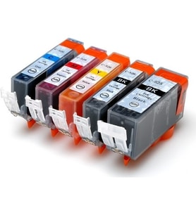 Eko Kartuş Canon Pixma MG-8250 PGI-525-CLI-526 5 Renk Set Muadil Kartuş,