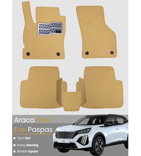PEUGEOT 2008 (2020-2025) Uyumlu EVA Paspas Tam Set–Araca Özel,Oto Paspas,Kolay Montaj