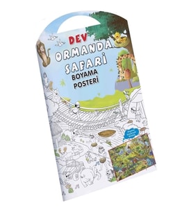 Ormanda Safari Dev Boyama Posteri