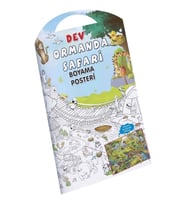Ormanda Safari Dev Boyama Posteri