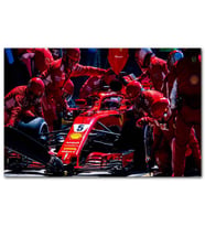 Cakatablo Ferrari F1 Formula 1 Pit Stop Görseli MDF Tablo