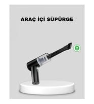 Mey İthalat® Mini Şarjlı Araç Süpürgesi – 120W Güçlü Motor, 5500PA Vakum Emiş, Yıkanabilir Filtre