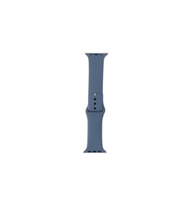 Apple Watch 7 45mm Uyumlu Band Serisi Klasik Kordon Silikon Strap Kayış (Koyu Lila)