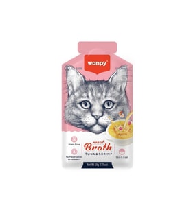 Wanpy Kediler için Karidesli Ton Balığı Eti Çorbası 50gr