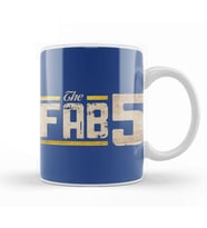 Basketball Team Logo Fab 5 Basket Ball Kupa Bardak Porselen