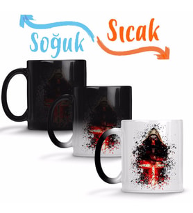 Kylo Ren Star Wars Sihirli Kupa Bardak Porselen