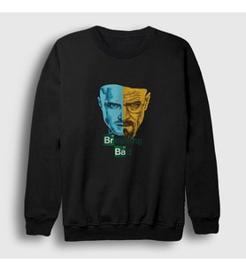Presmono Unisex Siyah Team Breaking Bad Sweatshirt 185690tt