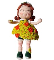 Çiçek Cümbüşü Bebek Amigurumi Organik Oyuncak