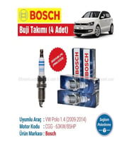CGG VW Polo 1.4 Uyumlu %100 Orijinal Bosch İridyum LPG Buji Takımı Motor No: CGG 4 ADET
