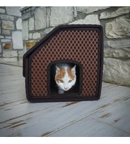 Dış Mekan Yağmura Ve Soğuğa Dayanıklı Eva Kedi Evi Yuvası Kahve