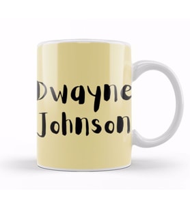 Dwayne Johnson Artwork Kupa Bardak Porselen